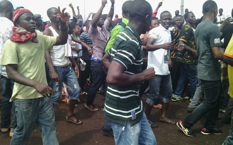 Manifestation des partisans de Dadis Camara