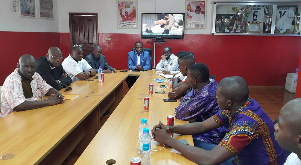 Horaya AC Antonio Souaré rencontre les nouvelles recrus du club