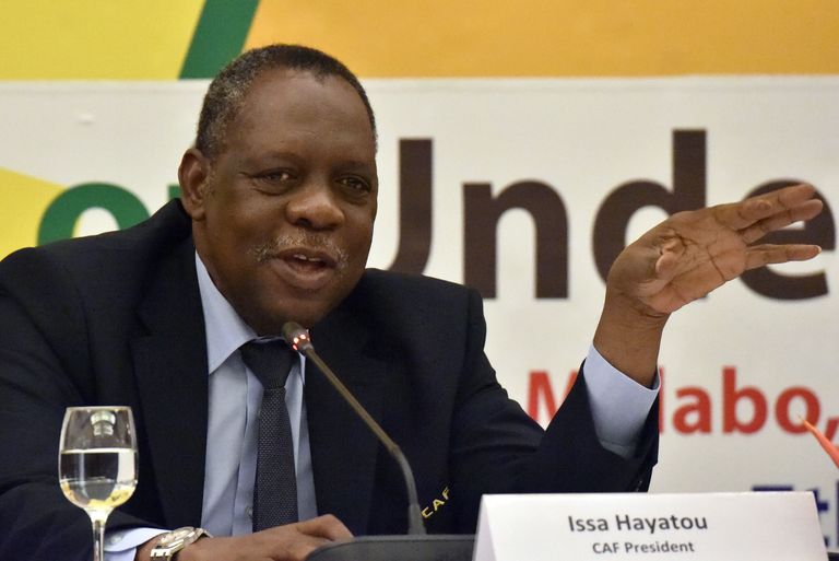 CAF Confédération Africaine de foot ball issa hayatou en conférnce de presse
