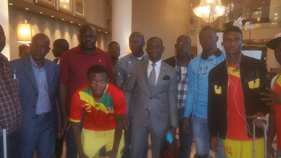 Le Syli National local de football de Guinée ce Mercredi 6 Janvier 2016 Johannesburg