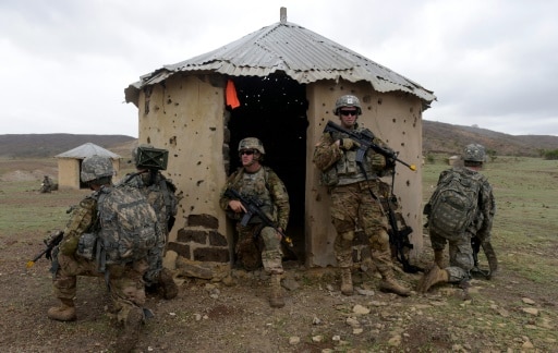 Des soldats américains s'entraînent à Thiès