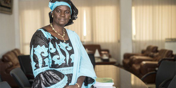 La Ministre des Travaux Publics Oumou Camara