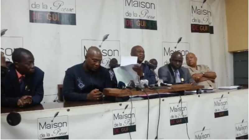 Conference de presse du groupe parlementaire de la majorité présidentielle à l'Assemblée nationale