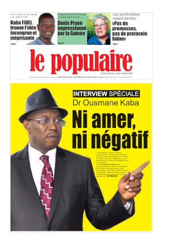 Le Populaire n°549 du lundi 20 février 2017 Edition internationale