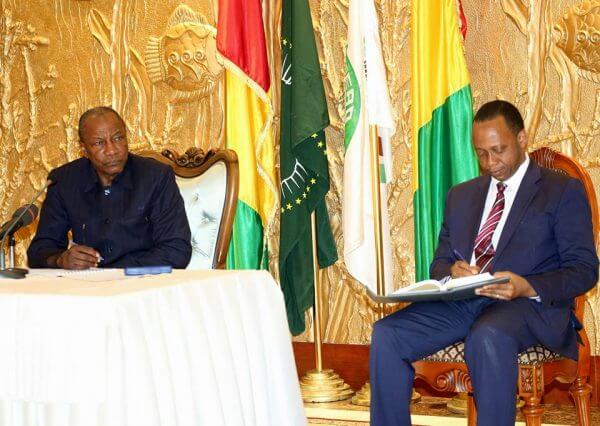 Mamady Youla et Alpha Condé