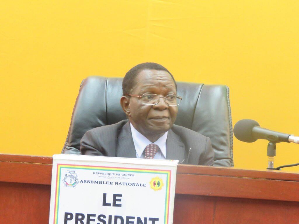 Le Président de l'assemblée national Kory koundouyano