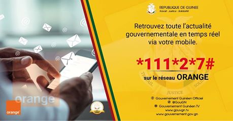 La Cellule de Communication du Gouvernement met en place un nouveau service en partenariat avec Orange Guinée.