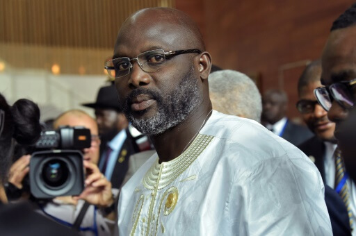 Le président du Liberia George Weah