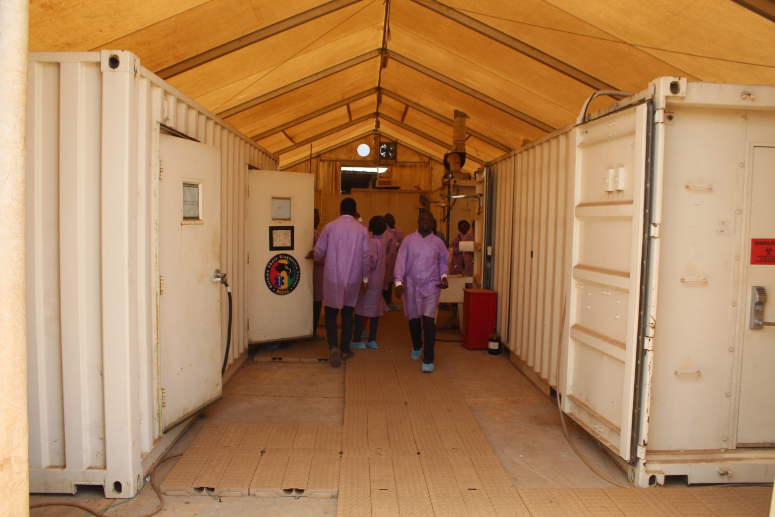 centre de riposte covid-19 coronavirus en Guinée à Nongo
