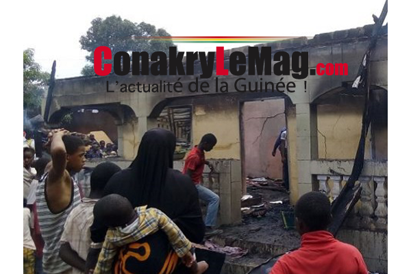 Kindia un incendie à couté la vie à quatre personnes