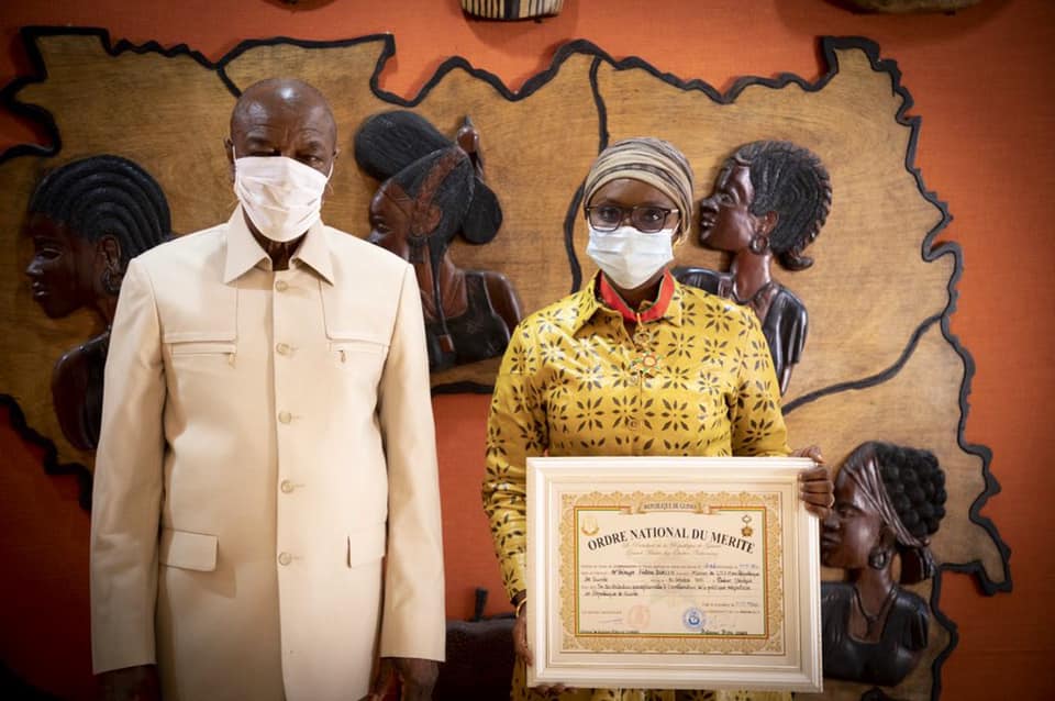Fatou Diallo NDiaye et Alpha Condé