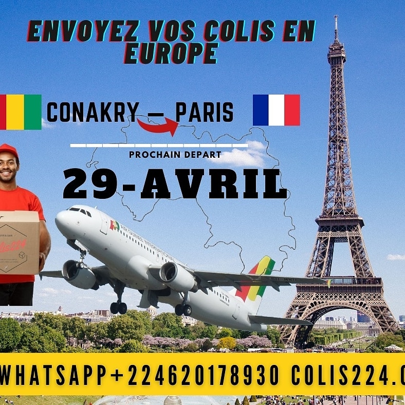 Envoyez un colis en France depuis la Guinée