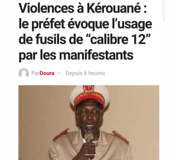 Le préfet de kérouané