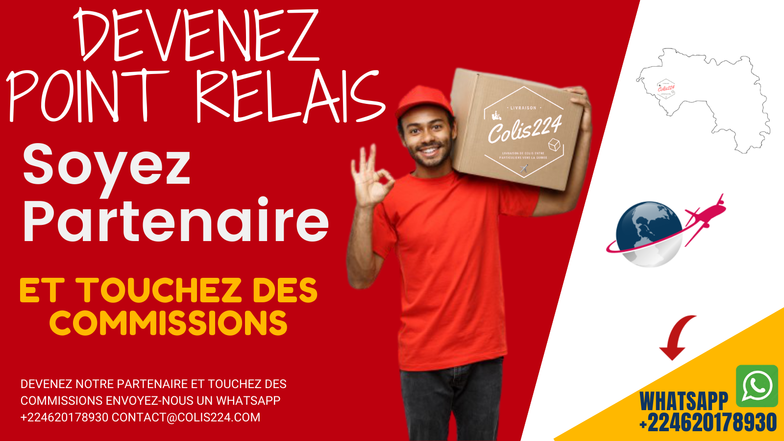 Devenez partenaire point relais colis224