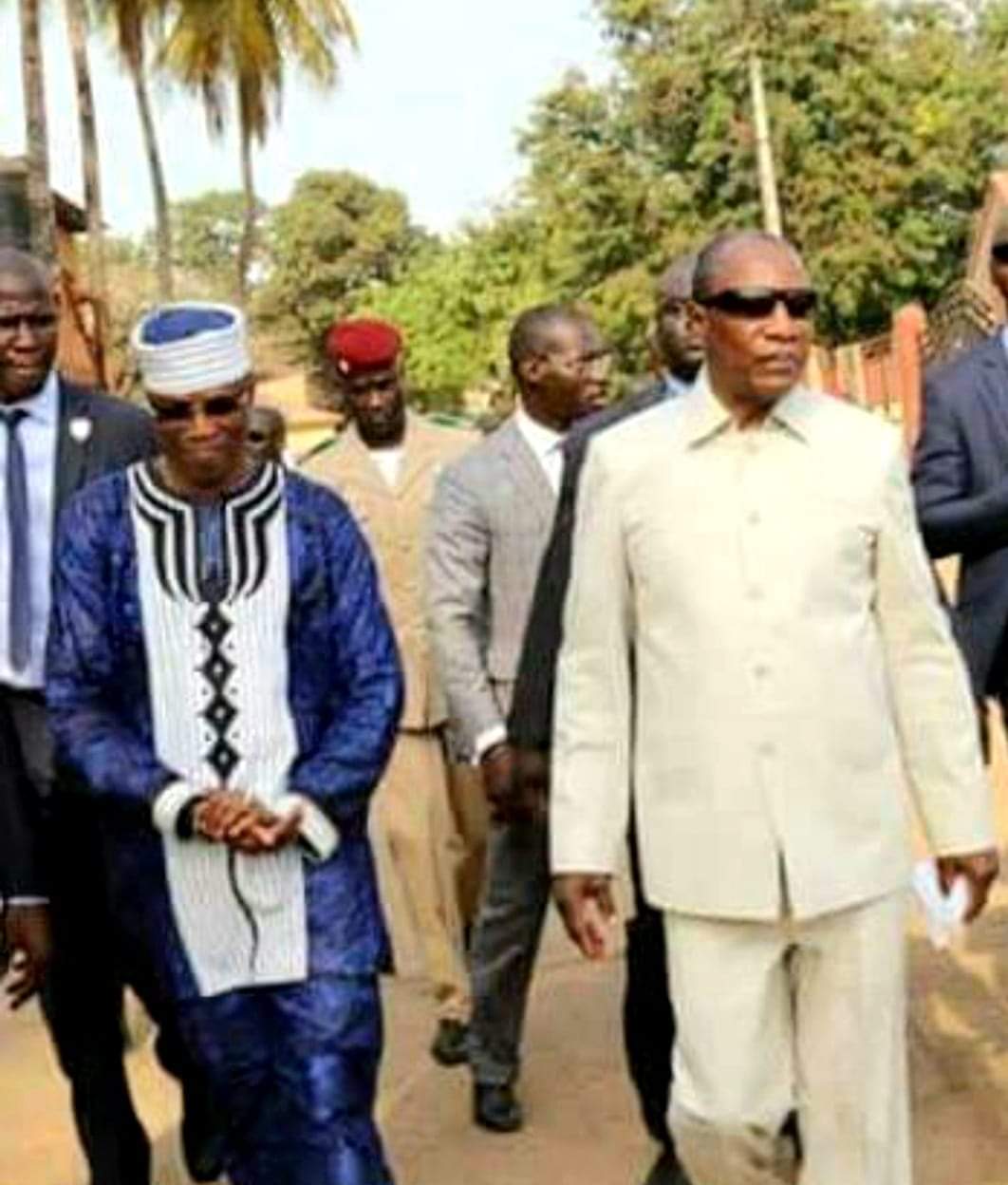 Alpha Condé et Siaka Barry