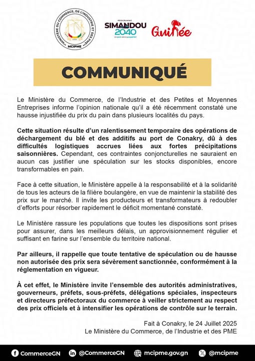 hausse prix du pain